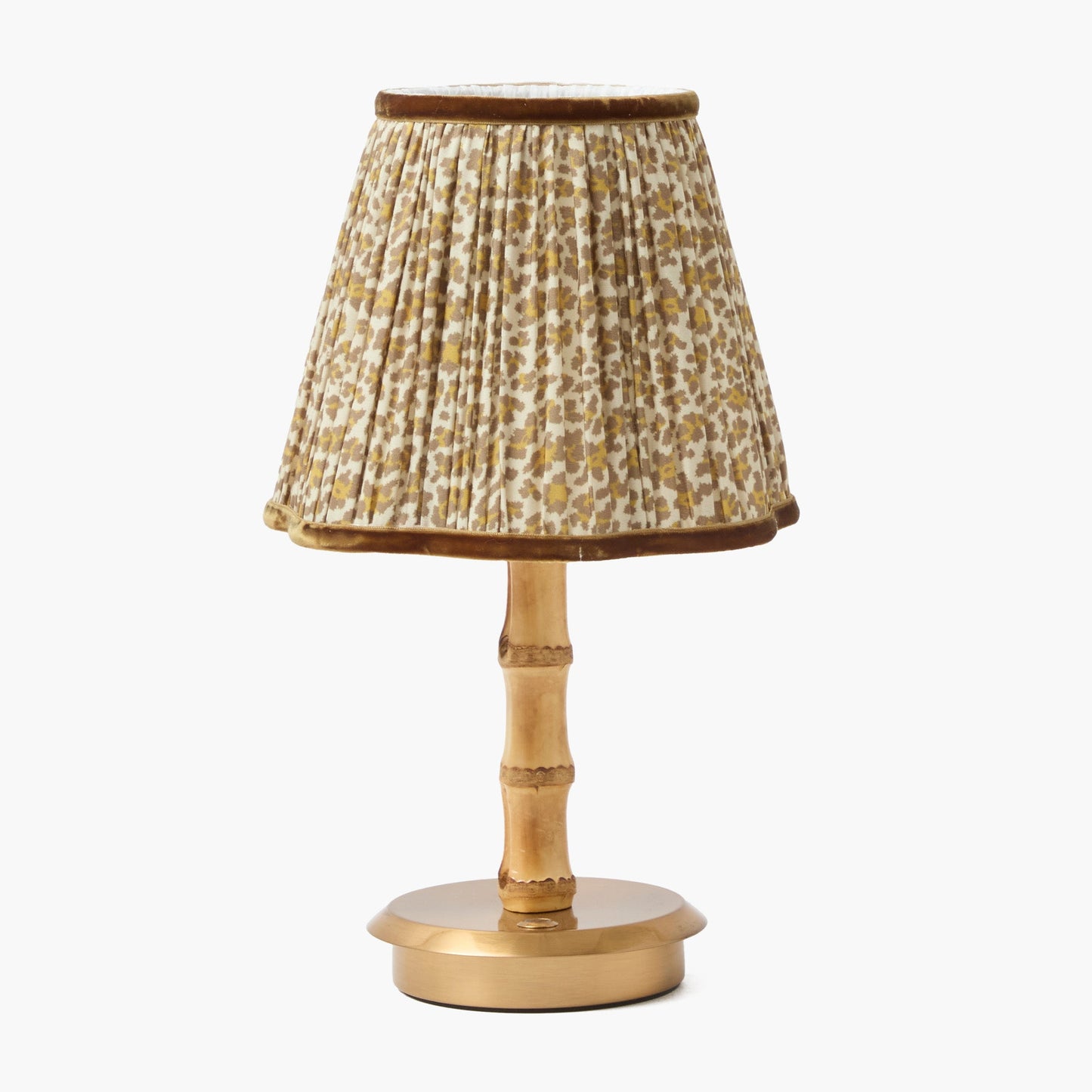 Lampada ricaricabile in bambù corto