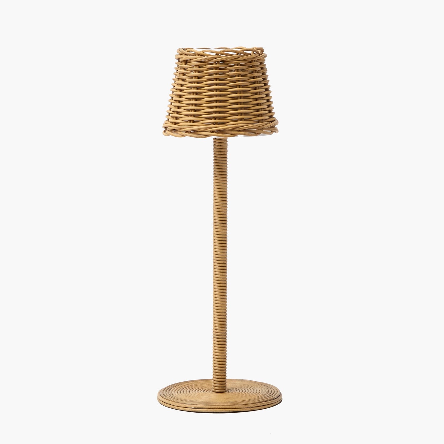 Lampada ricaricabile sottile in rattan