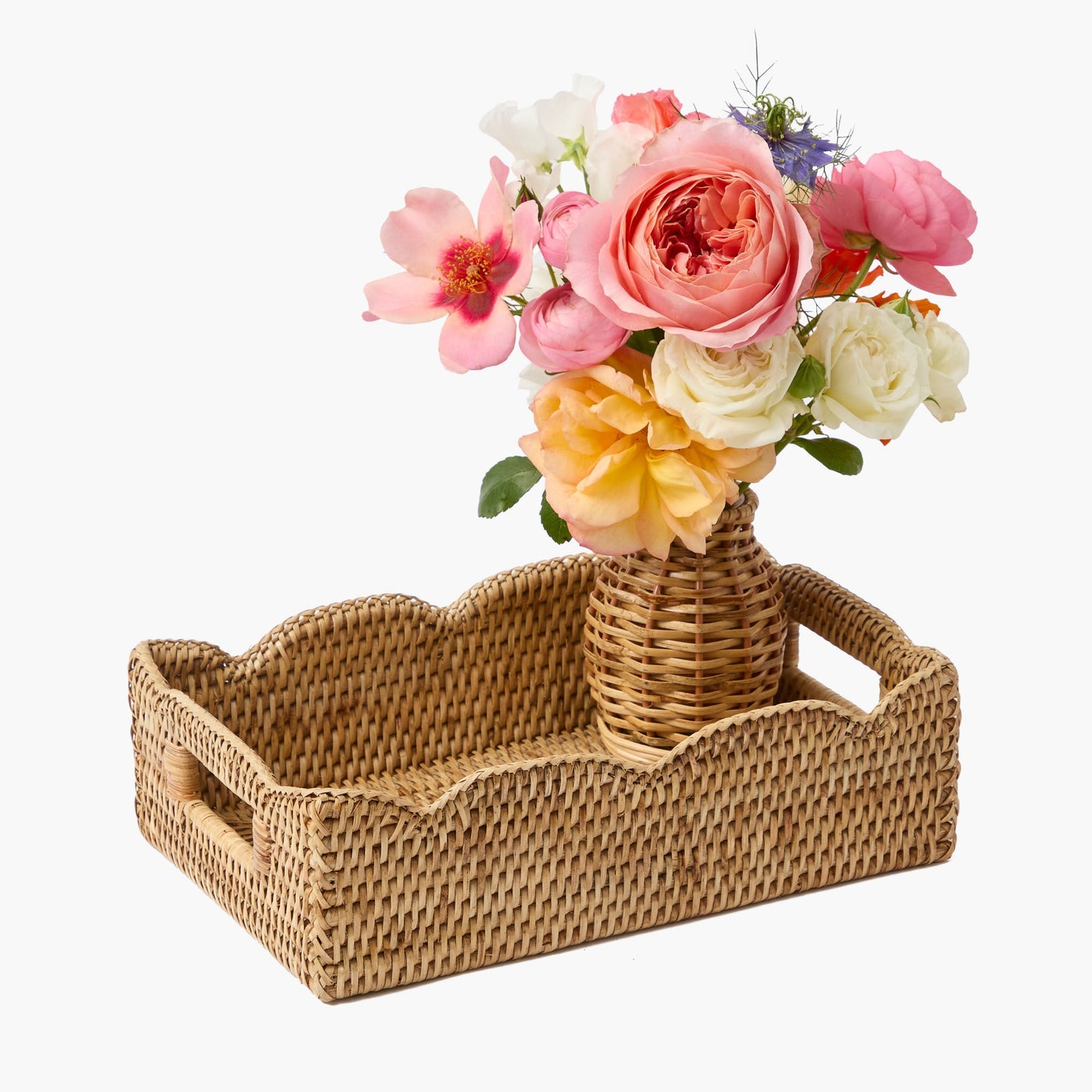Vassoio piccolo in rattan naturale