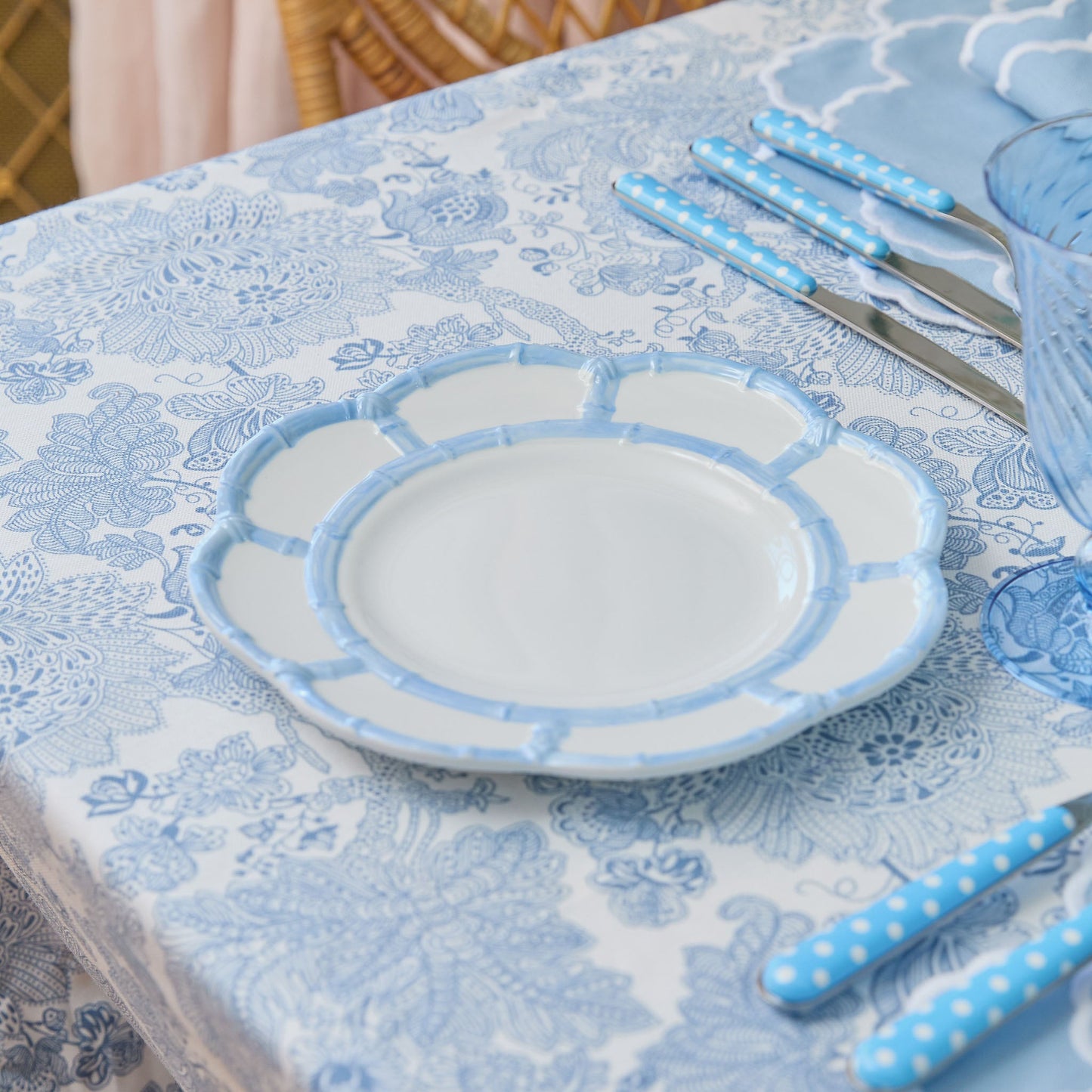 Tovaglia blu Angelique