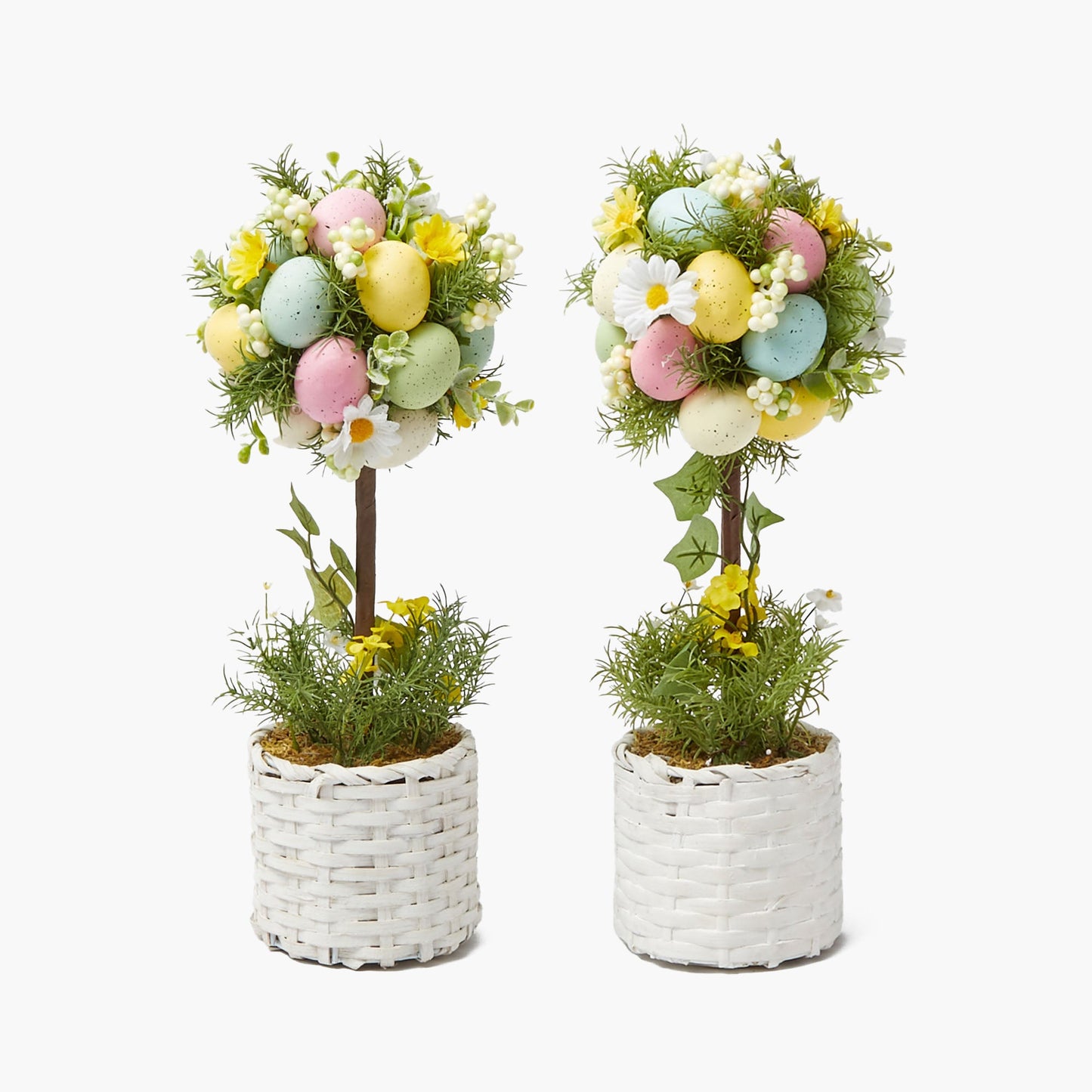 Albero di uova di Pasqua in vaso (coppia)