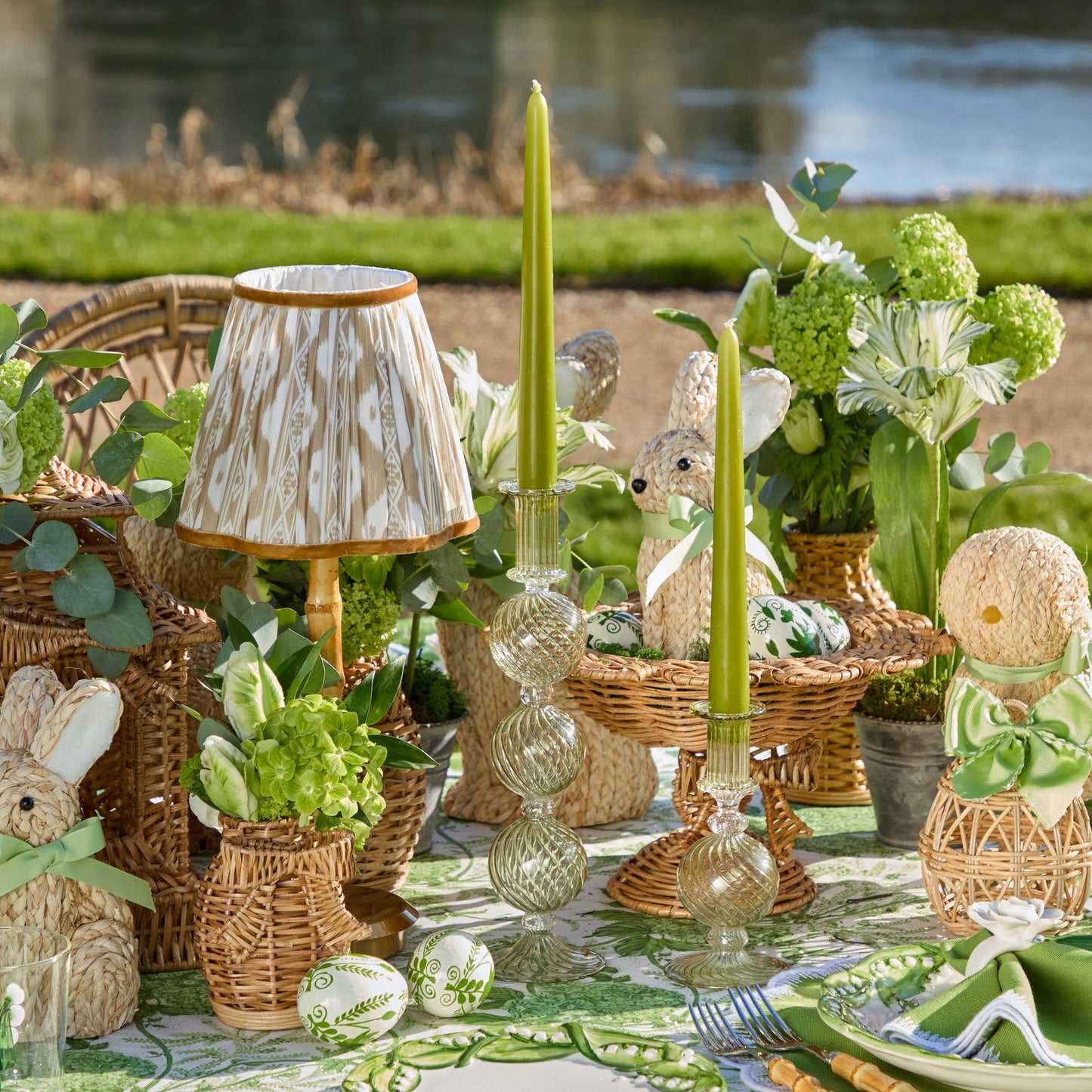 Set di candele Camille Olive (verde mela)