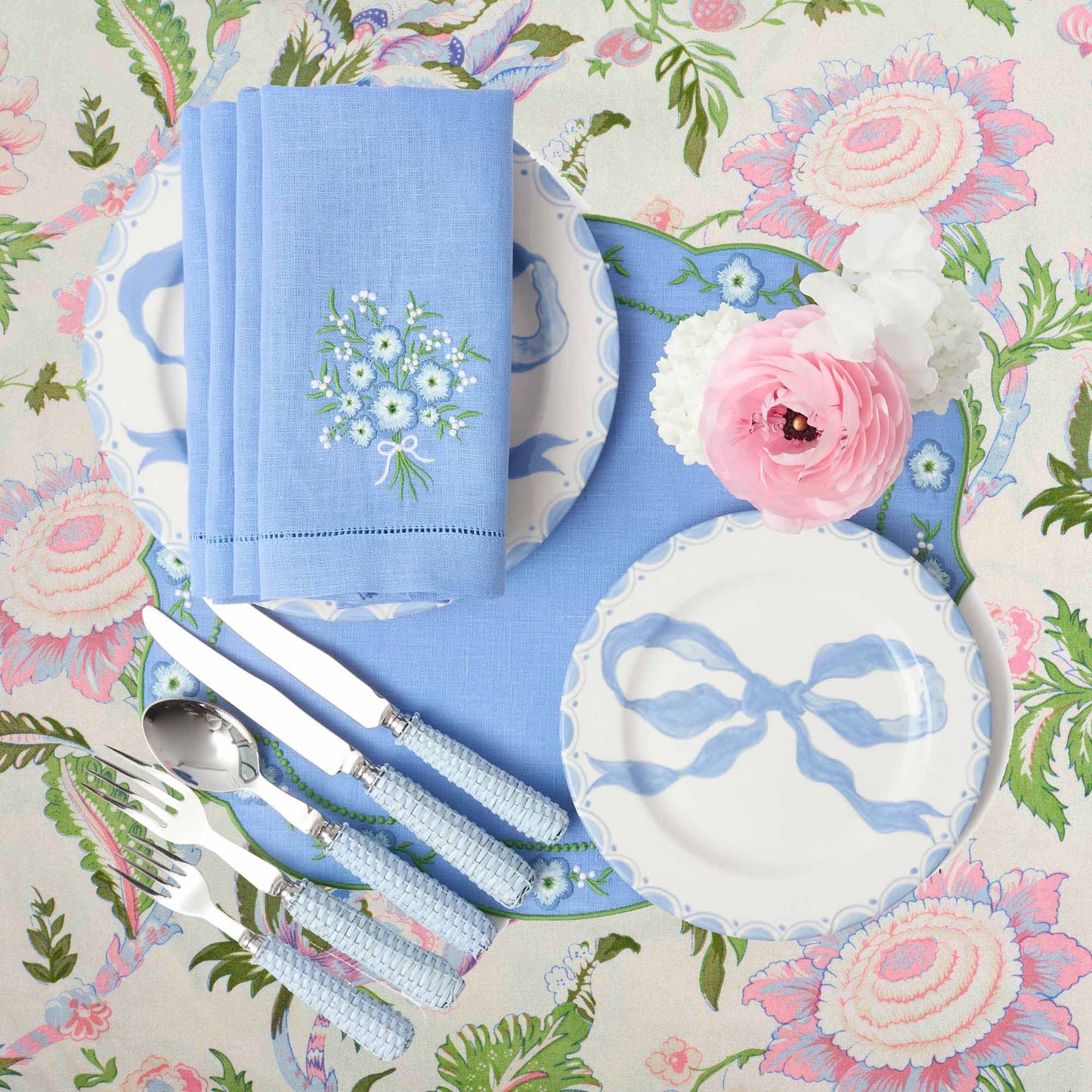 Piatto iniziale Marilyn Blue Bow