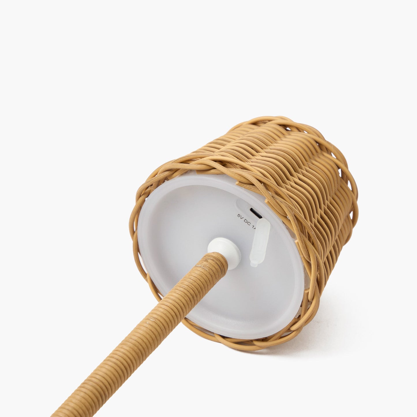 Lampada ricaricabile sottile in rattan