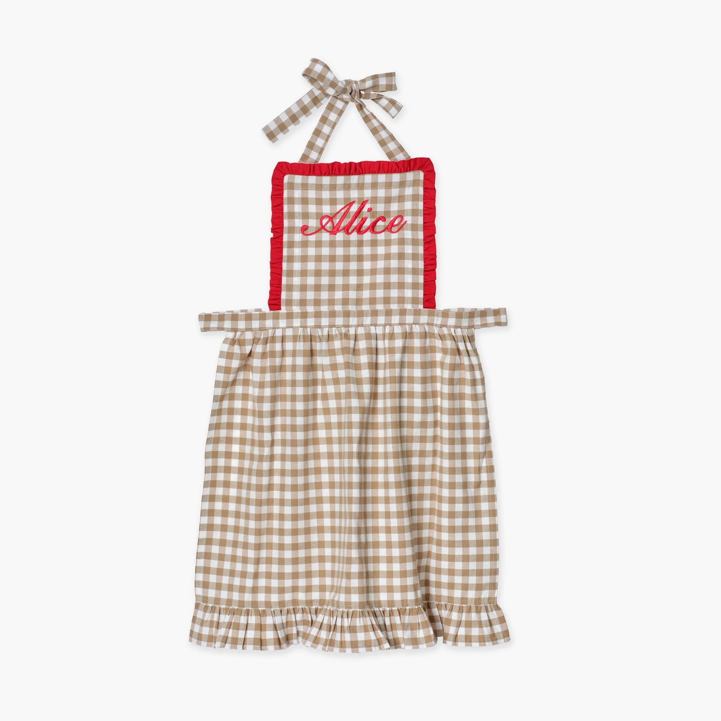Rossina Putty Gingham e grembiule rosso
