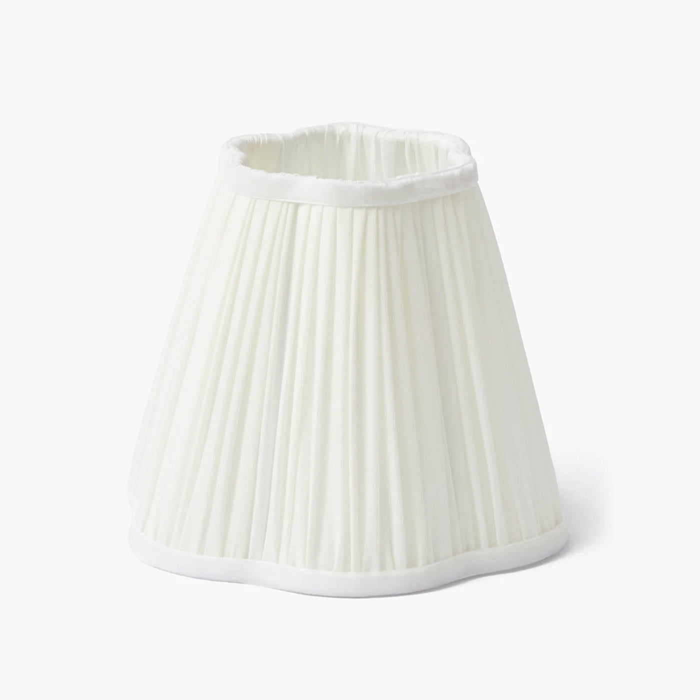 Paralume plissettato color crema (18 cm)
