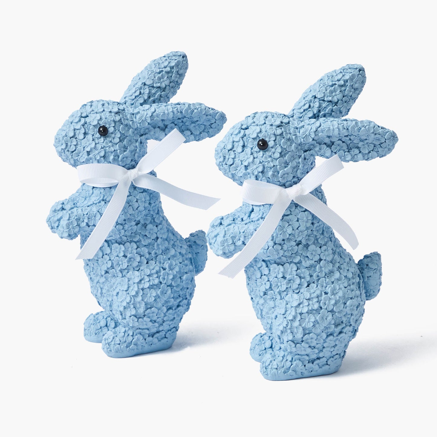 Coniglietto floreale blu (coppia)