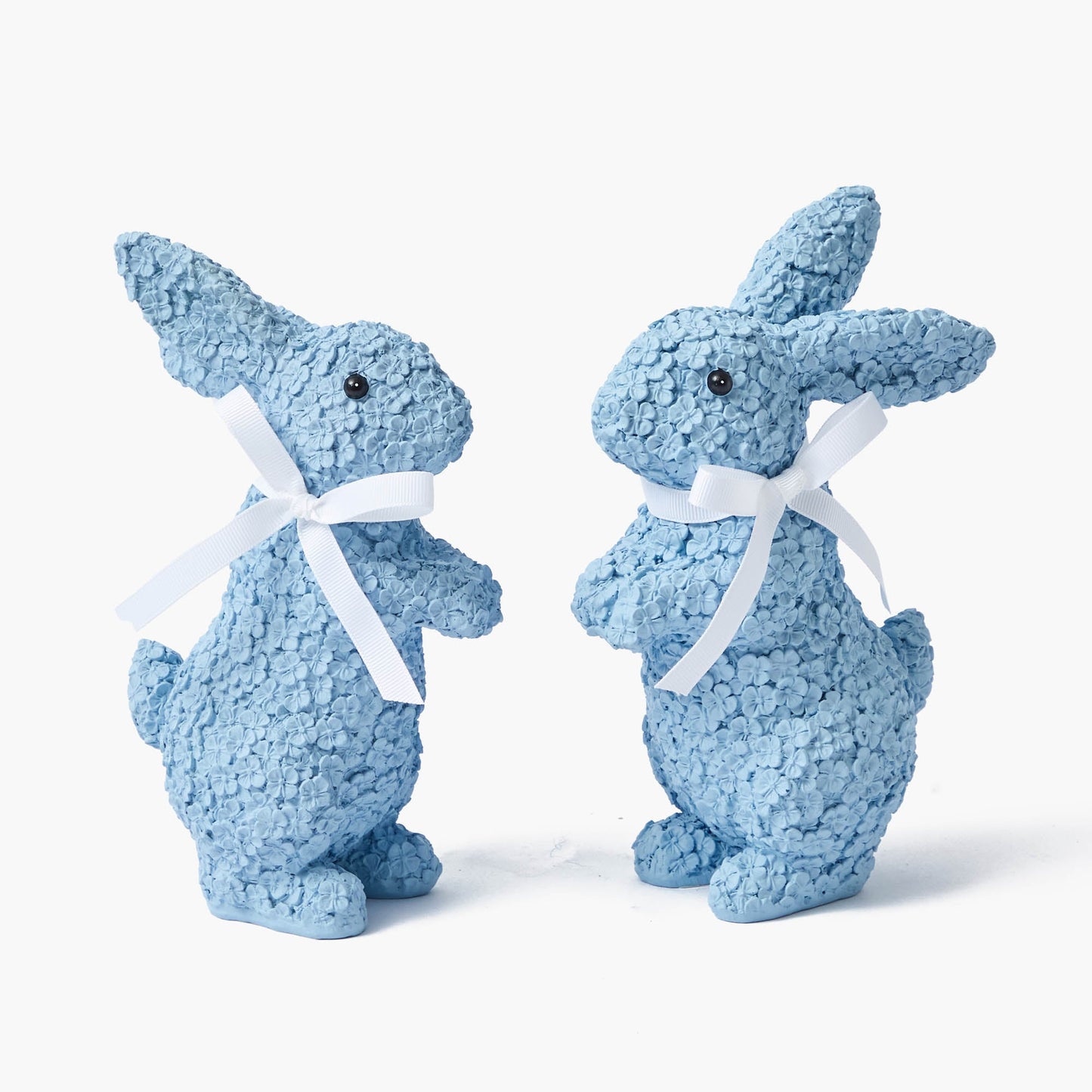 Coniglietto floreale blu (coppia)