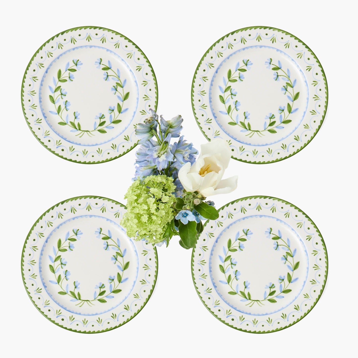 Piatti Josephine Green & Blue (set da 4)