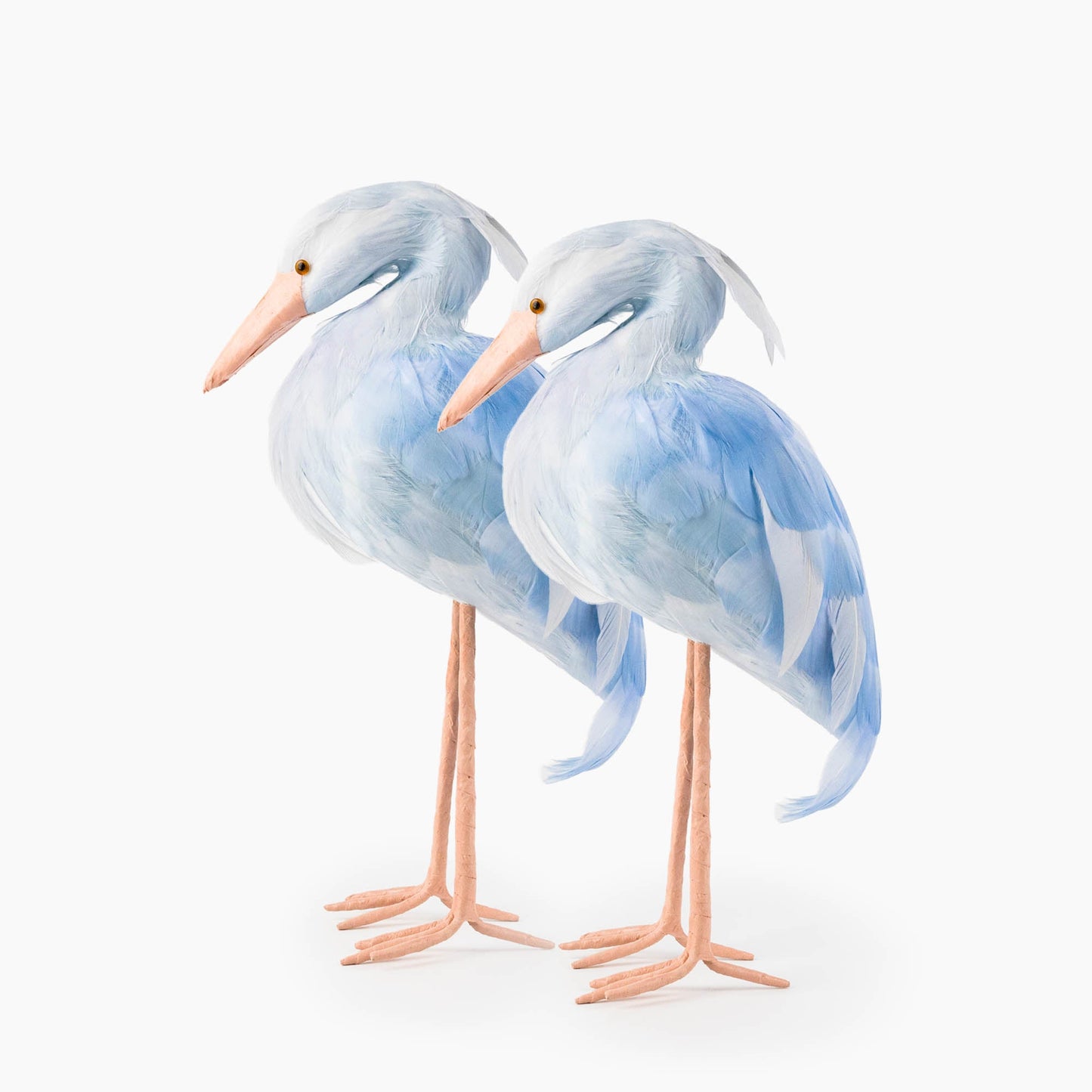 Cicogna Saskia blu (coppia) - 25 cm