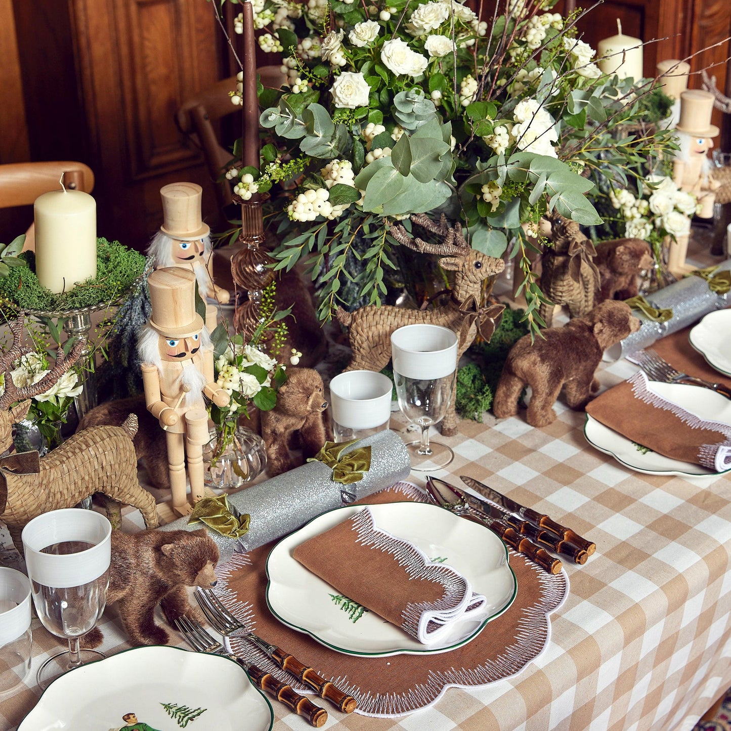 Portacandele Camille Chestnut (coppia)