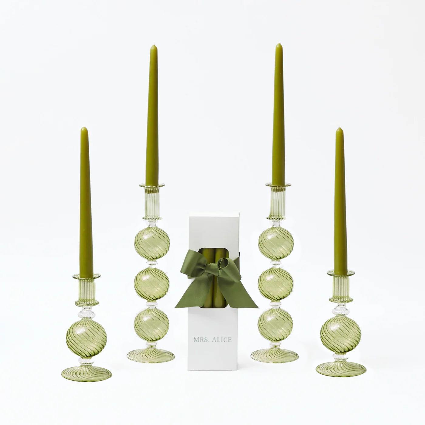 Set di candele Camille Olive (verde mela)