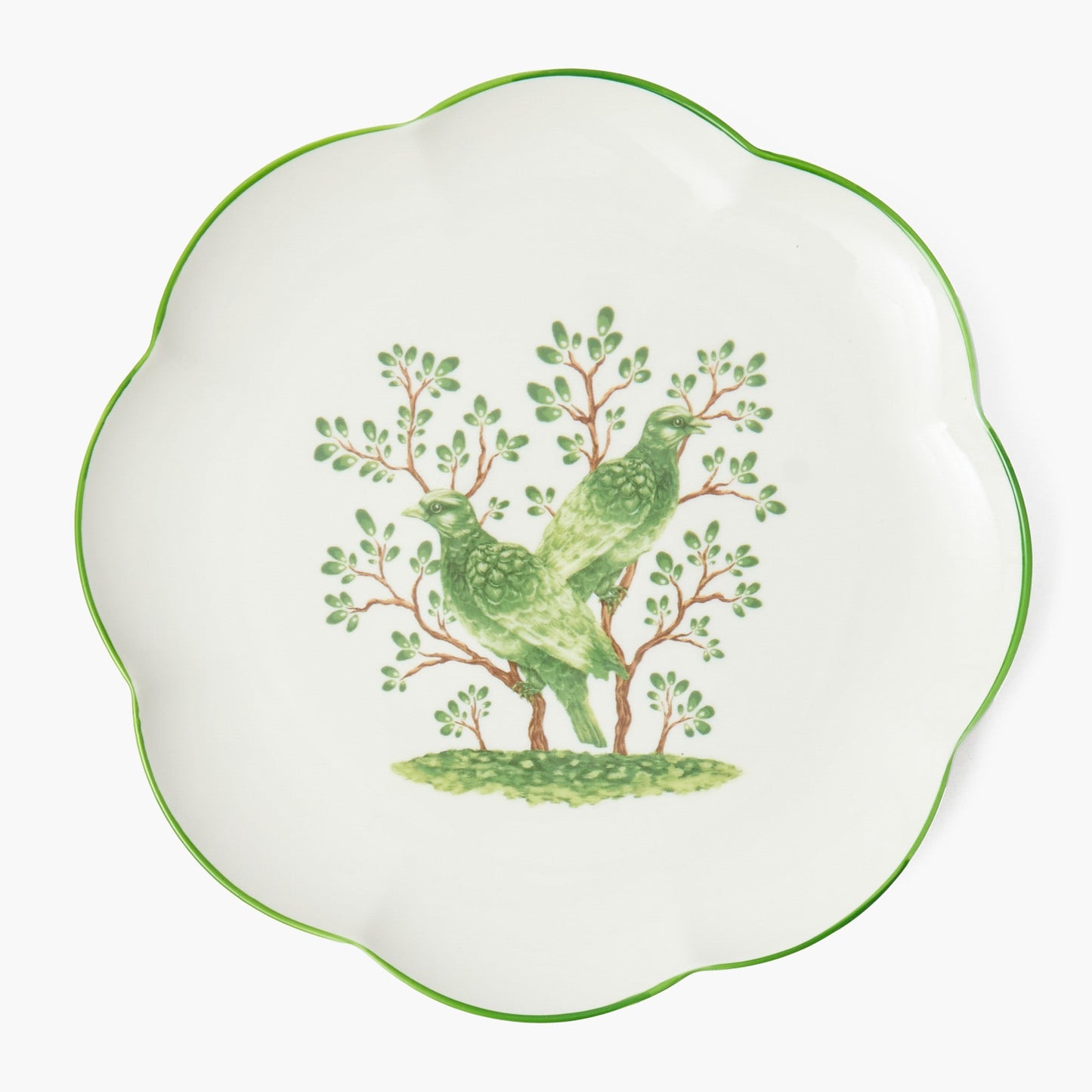 Piatti da portata con uccellino canterino (set da 4)