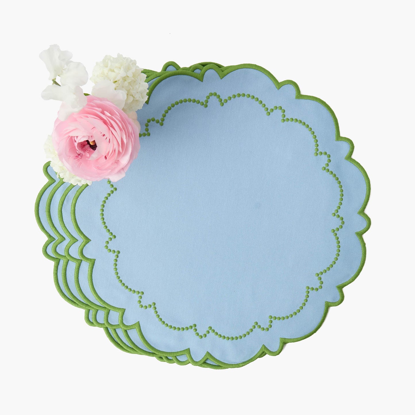 Tovagliette Mariana blu e verdi (set da 4)