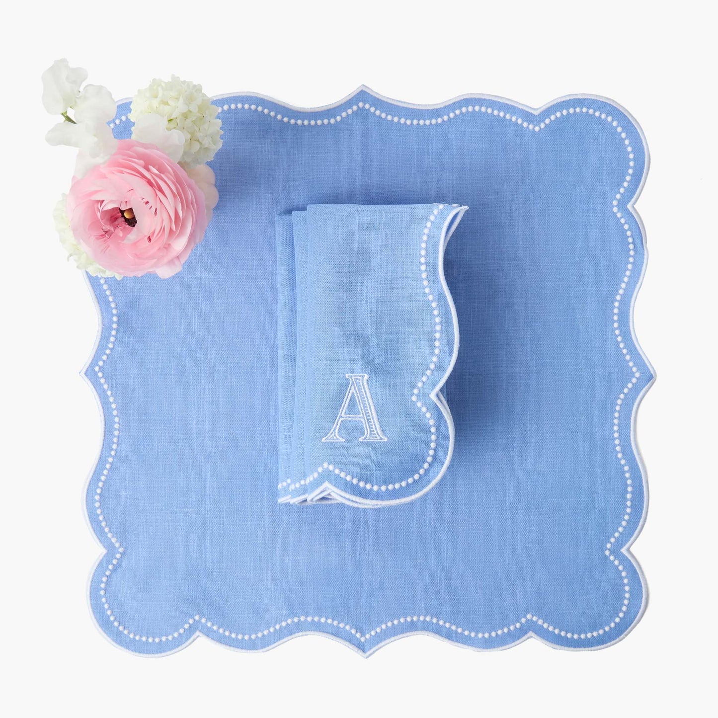 Tovaglioli di lino Eloise Periwinkle (set da 4)