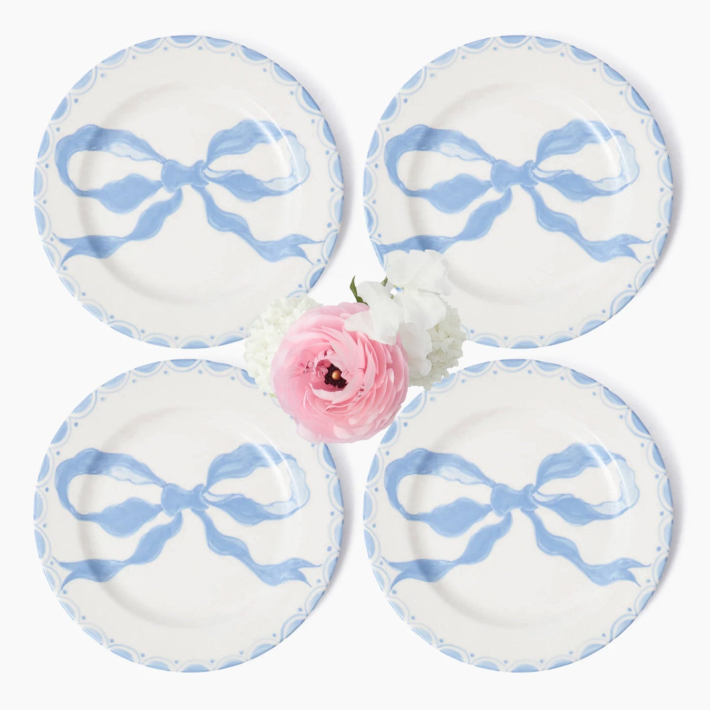 Piatti da portata Marilyn Blue Bow (set da 4)