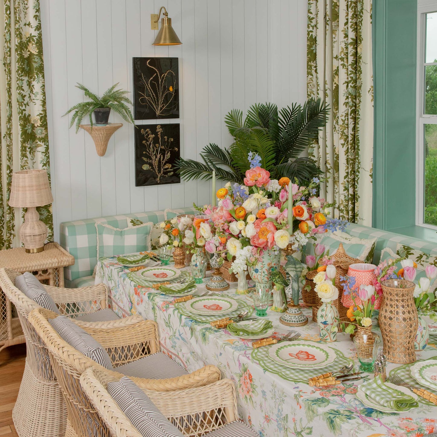 Tovagliette Eloise Green Gingham (set da 4)