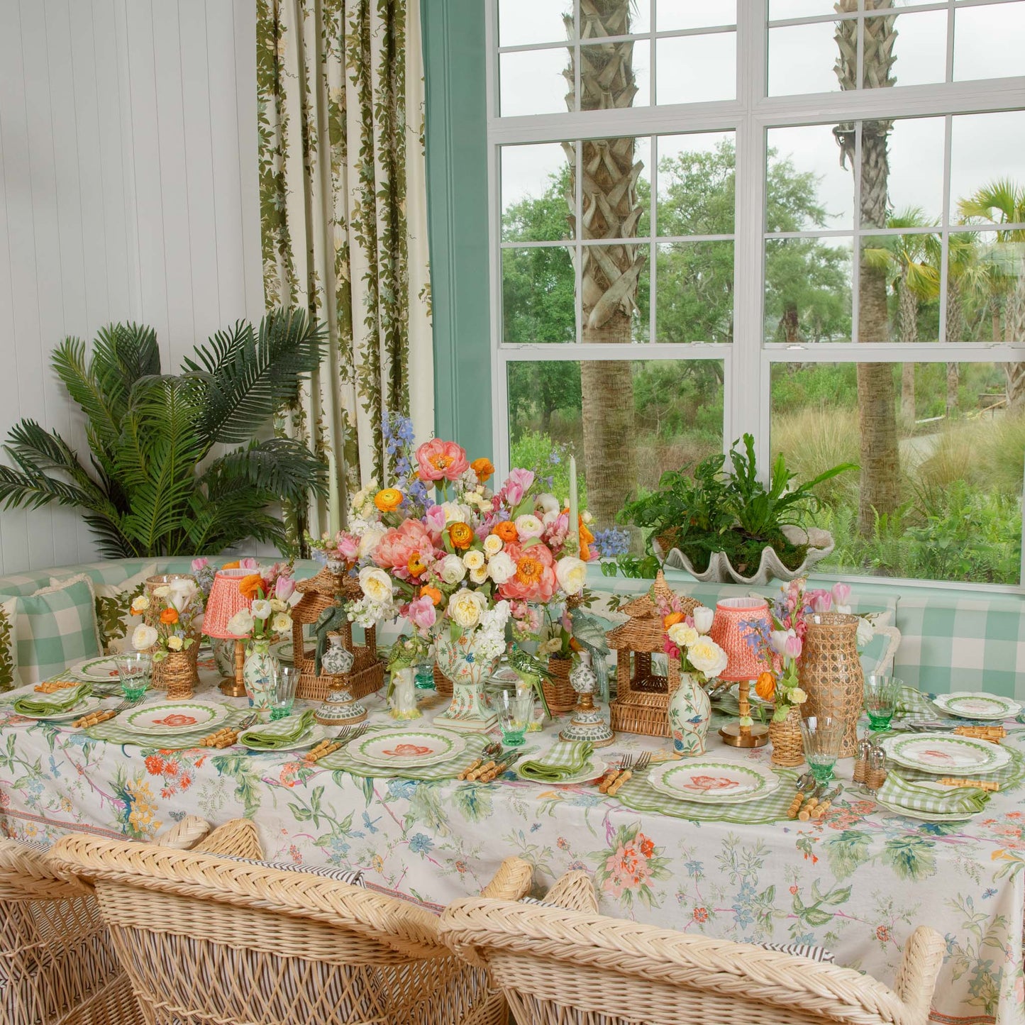 Tovagliette Eloise Green Gingham (set da 4)