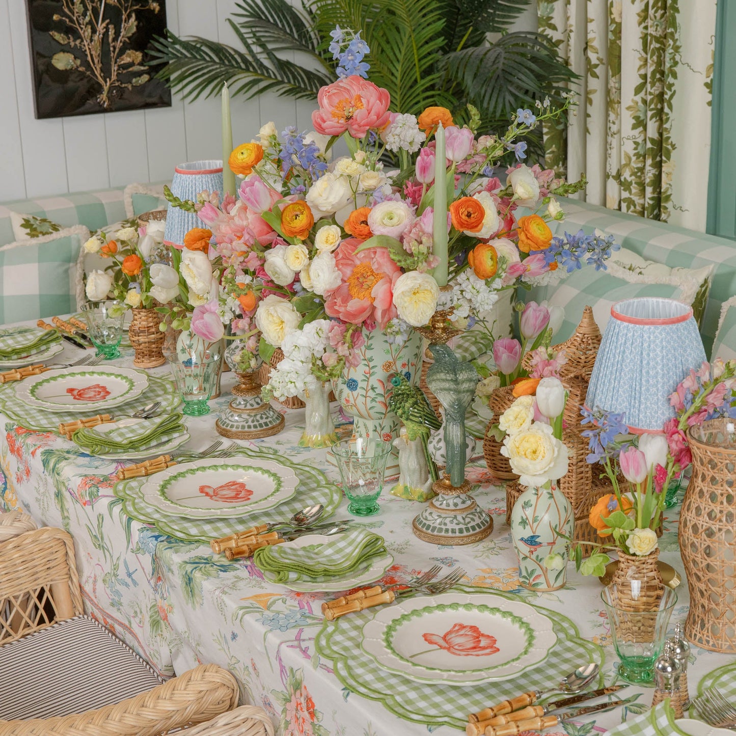 Tovagliette Eloise Green Gingham (set da 4)