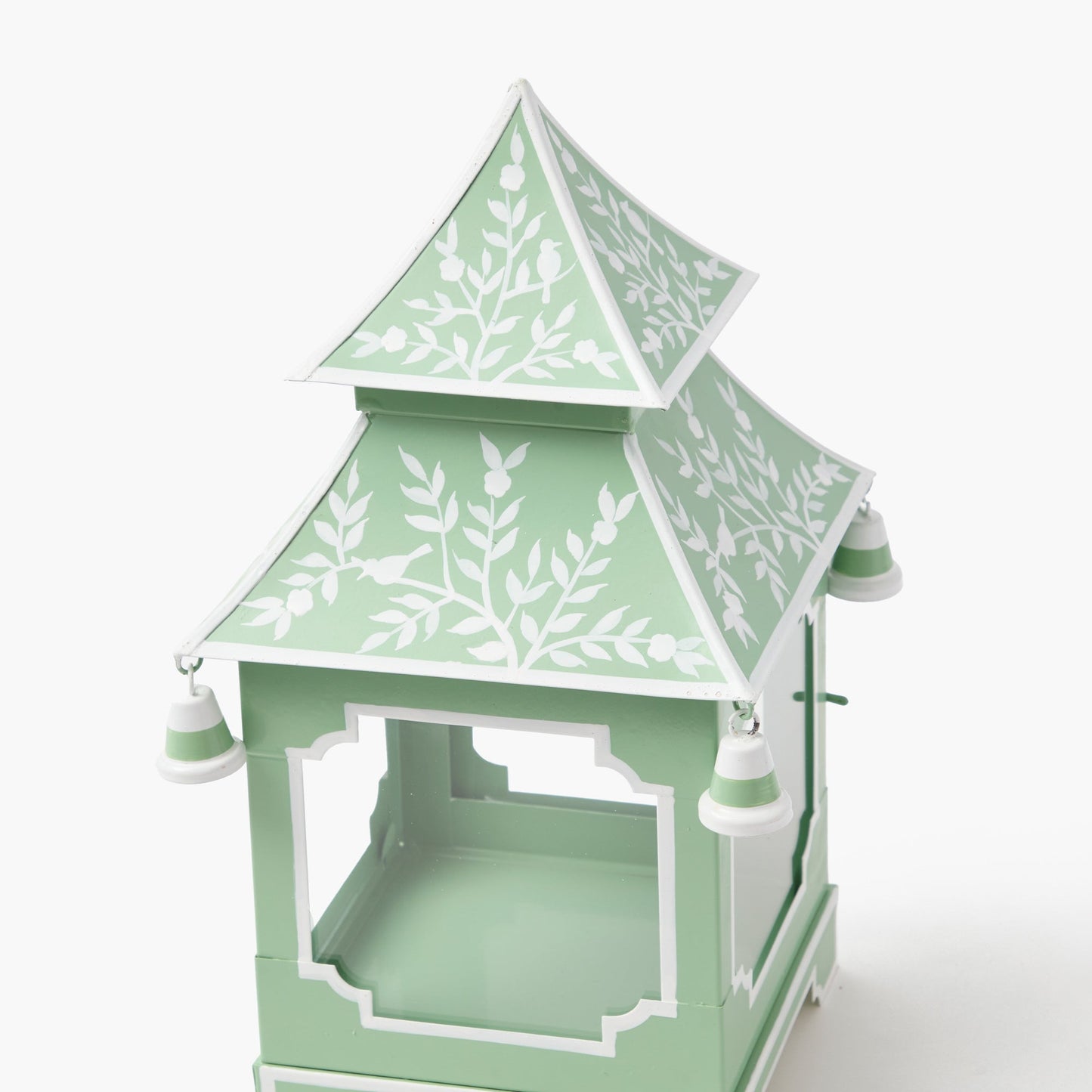 Lanterna pagoda in stile cinese verde tenue