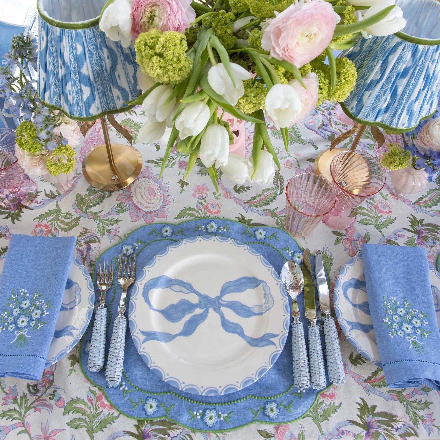 Piatto iniziale Marilyn Blue Bow