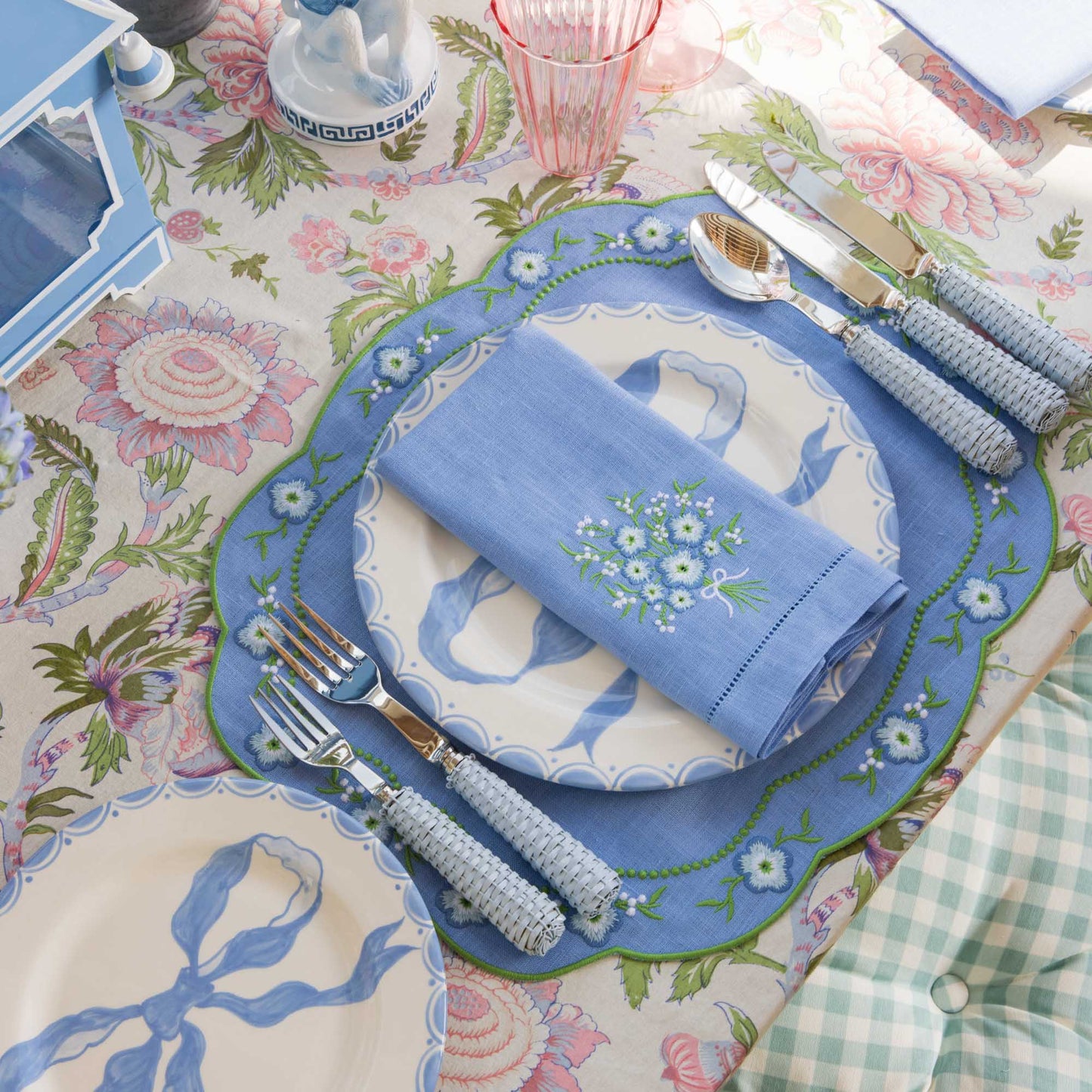 Piatto iniziale Marilyn Blue Bow