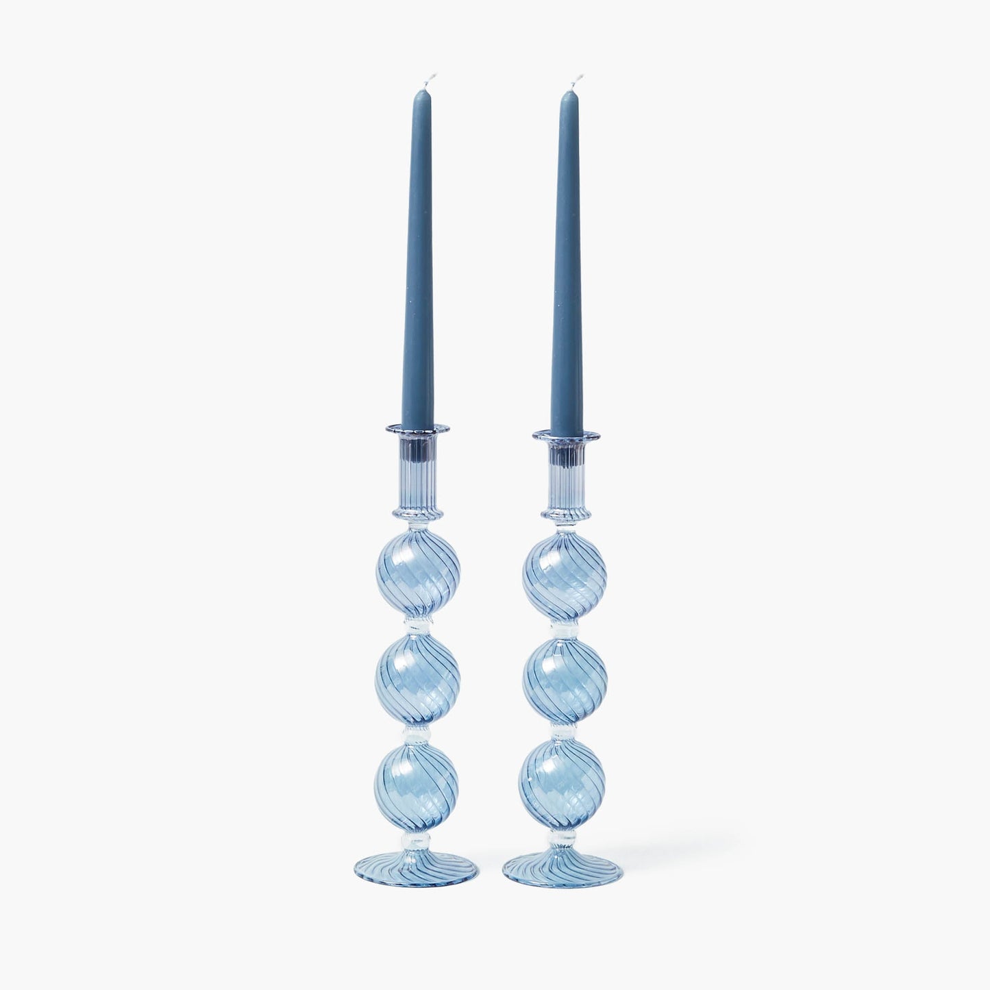 Set di candele Camille Azure (blu polvere)