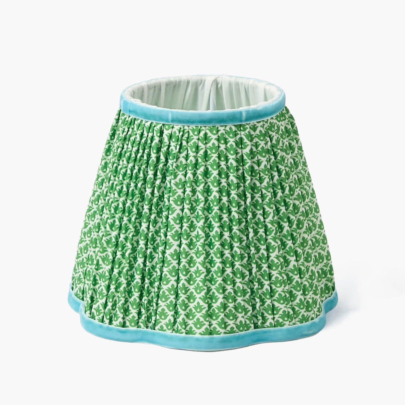 Paralume in loto verde e blu (18 cm)
