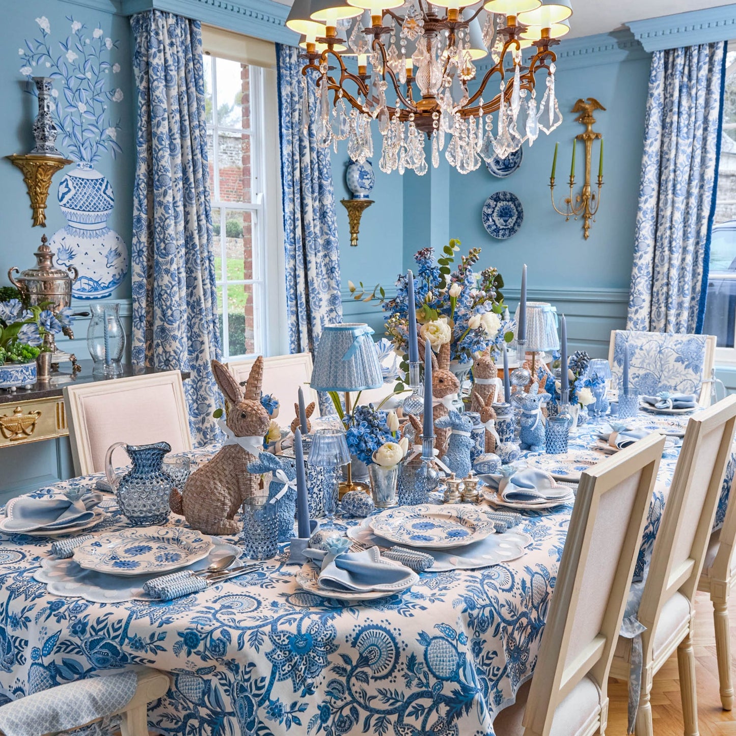 Tovaglia blu Elizabeth