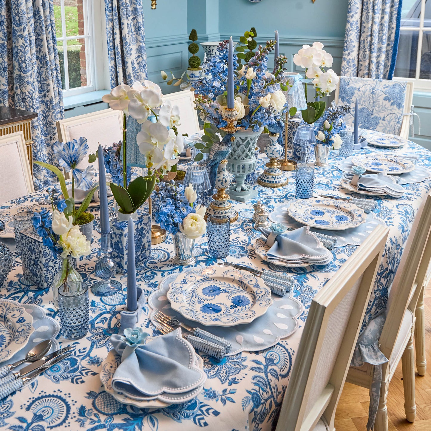 Tovaglia blu Elizabeth