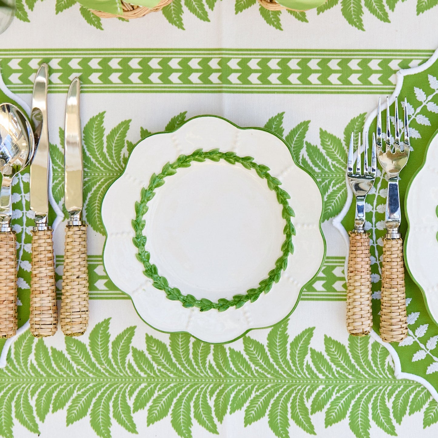Piatti di benvenuto Green Laurel (set da 4)
