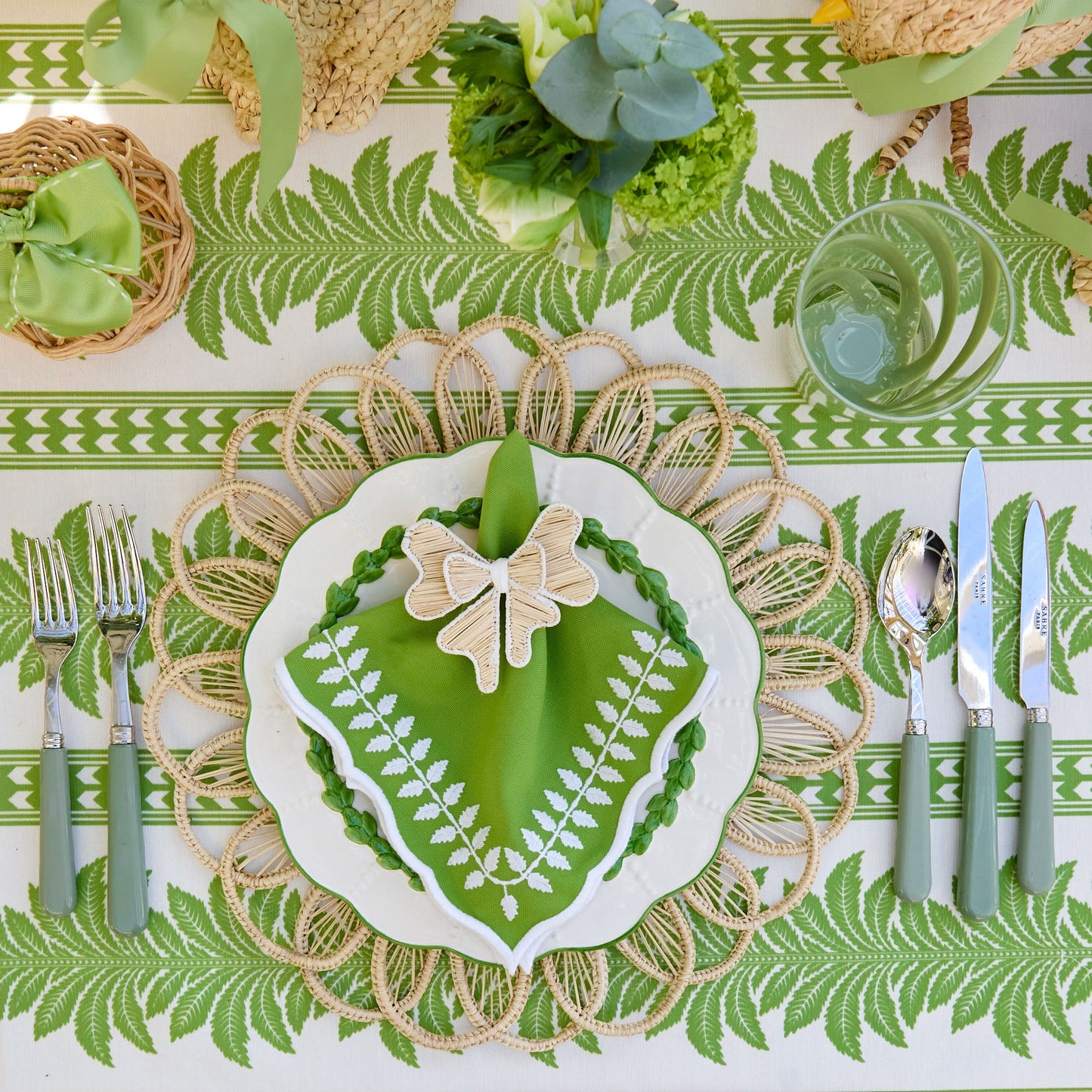 Piatto di partenza alloro verde