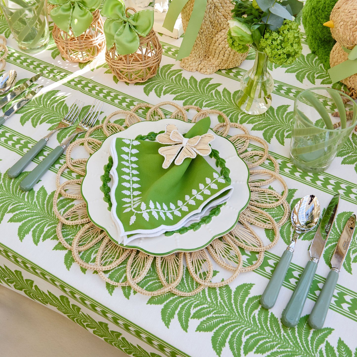 Piatti di benvenuto Green Laurel (set da 4)