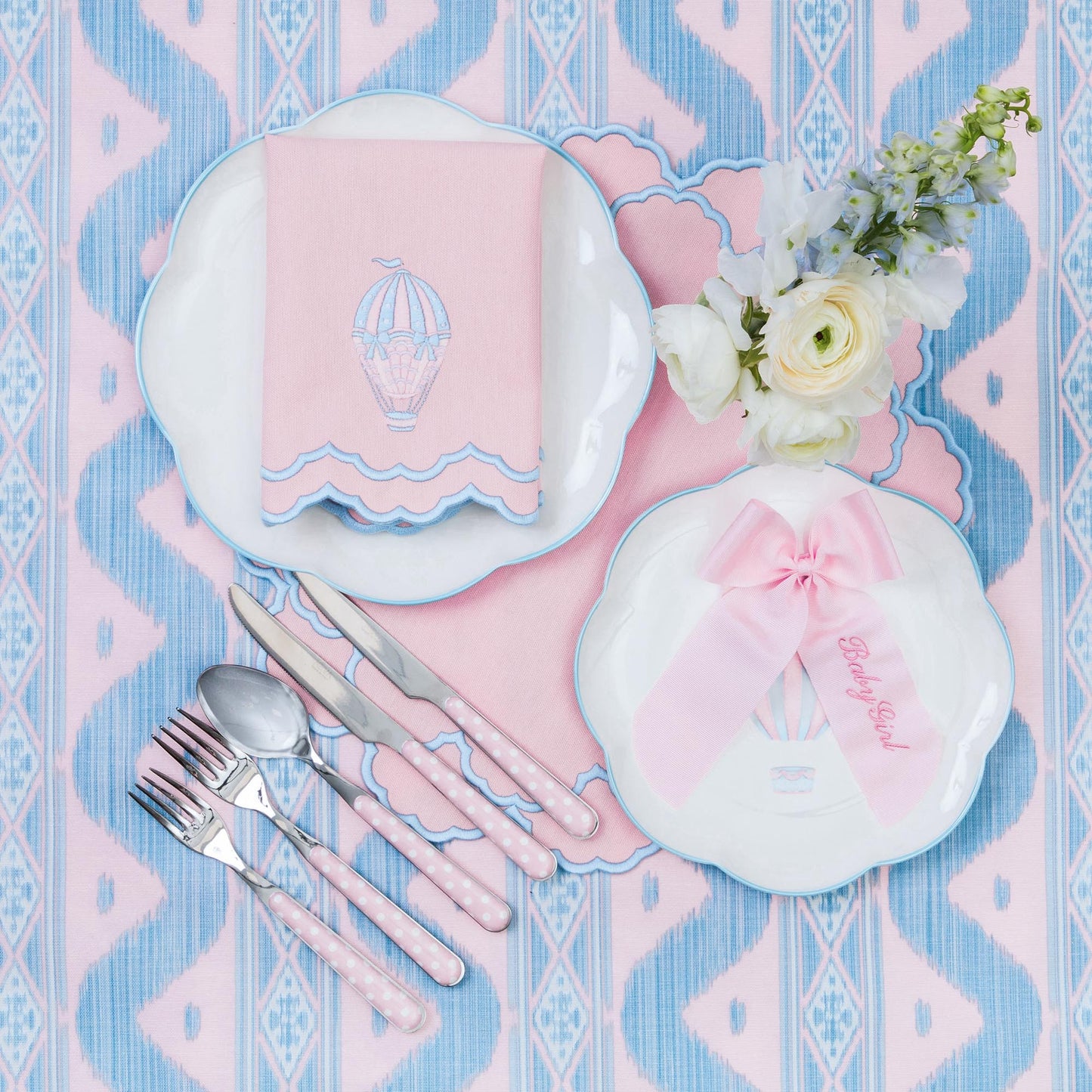 Fiocco personalizzabile in grosgrain rosa