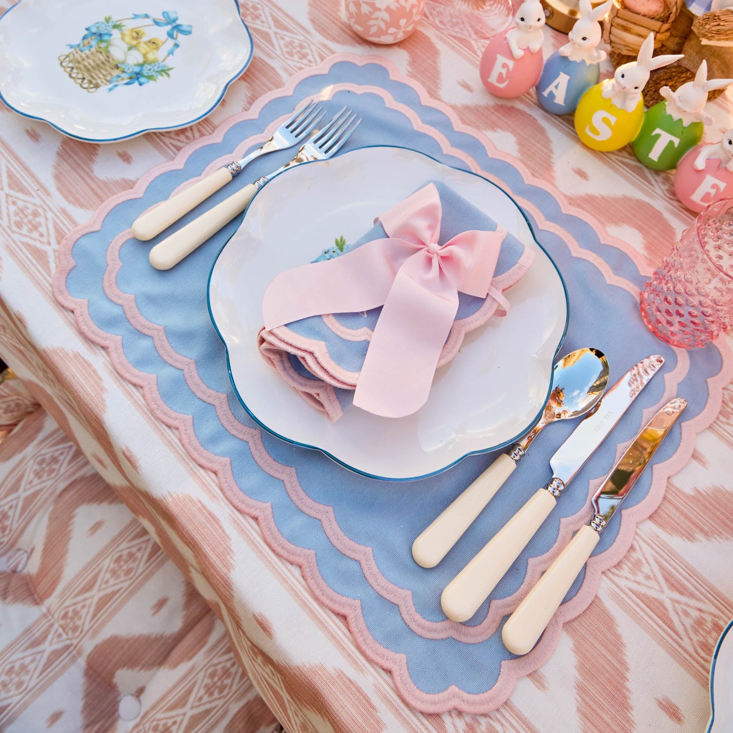 Fiocco personalizzabile in grosgrain rosa