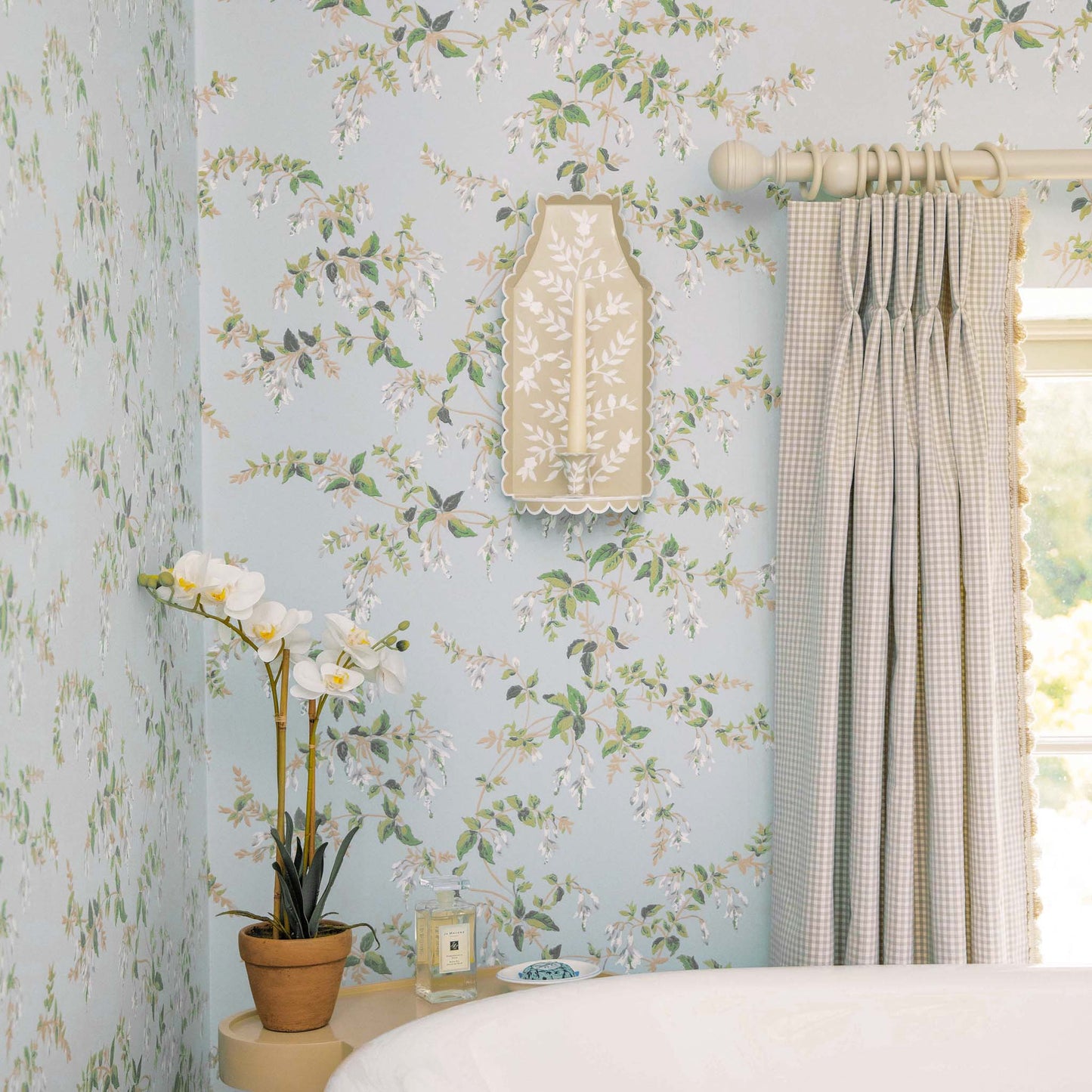 Applique per candela in stucco cinese Tole