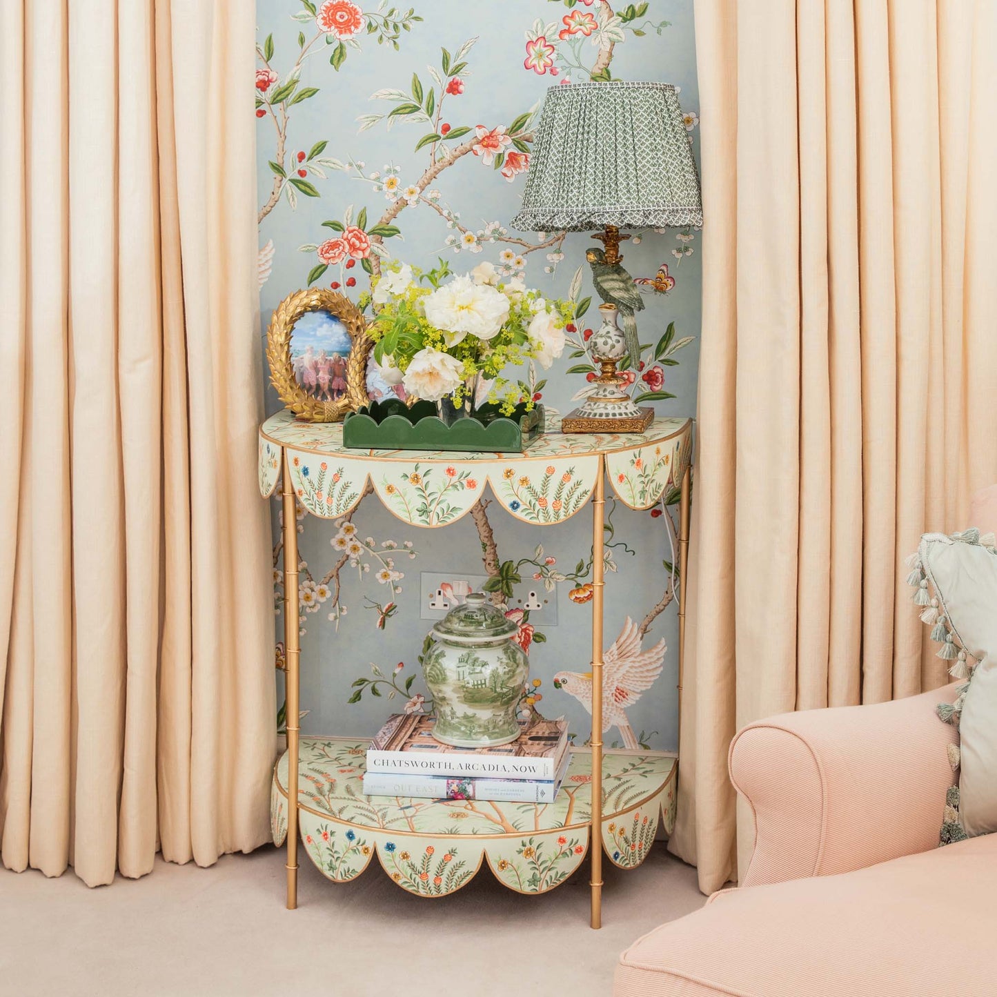 Tavolino Annabelle Chinoiserie Tole