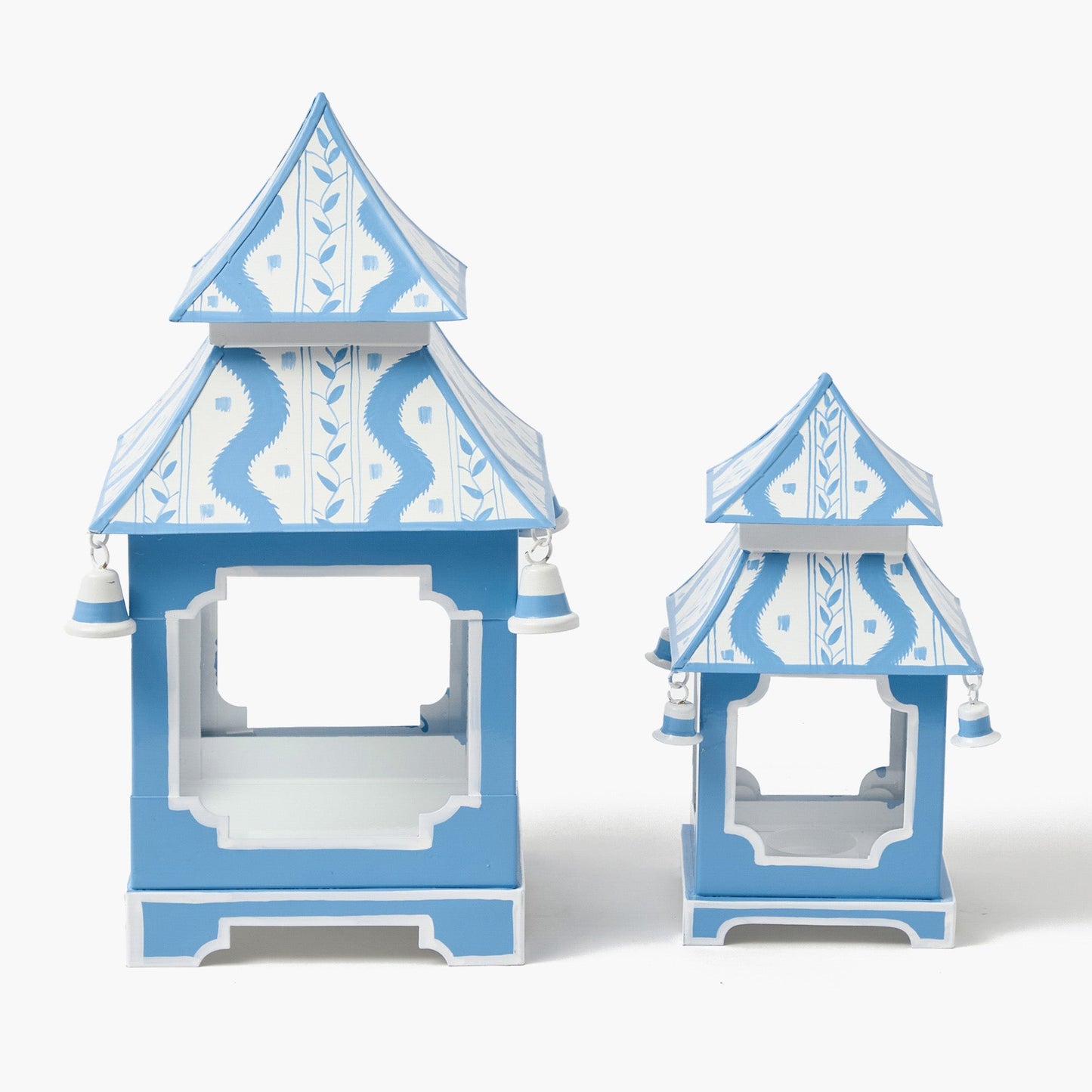 Lanterna Pagoda Ikat Blu
