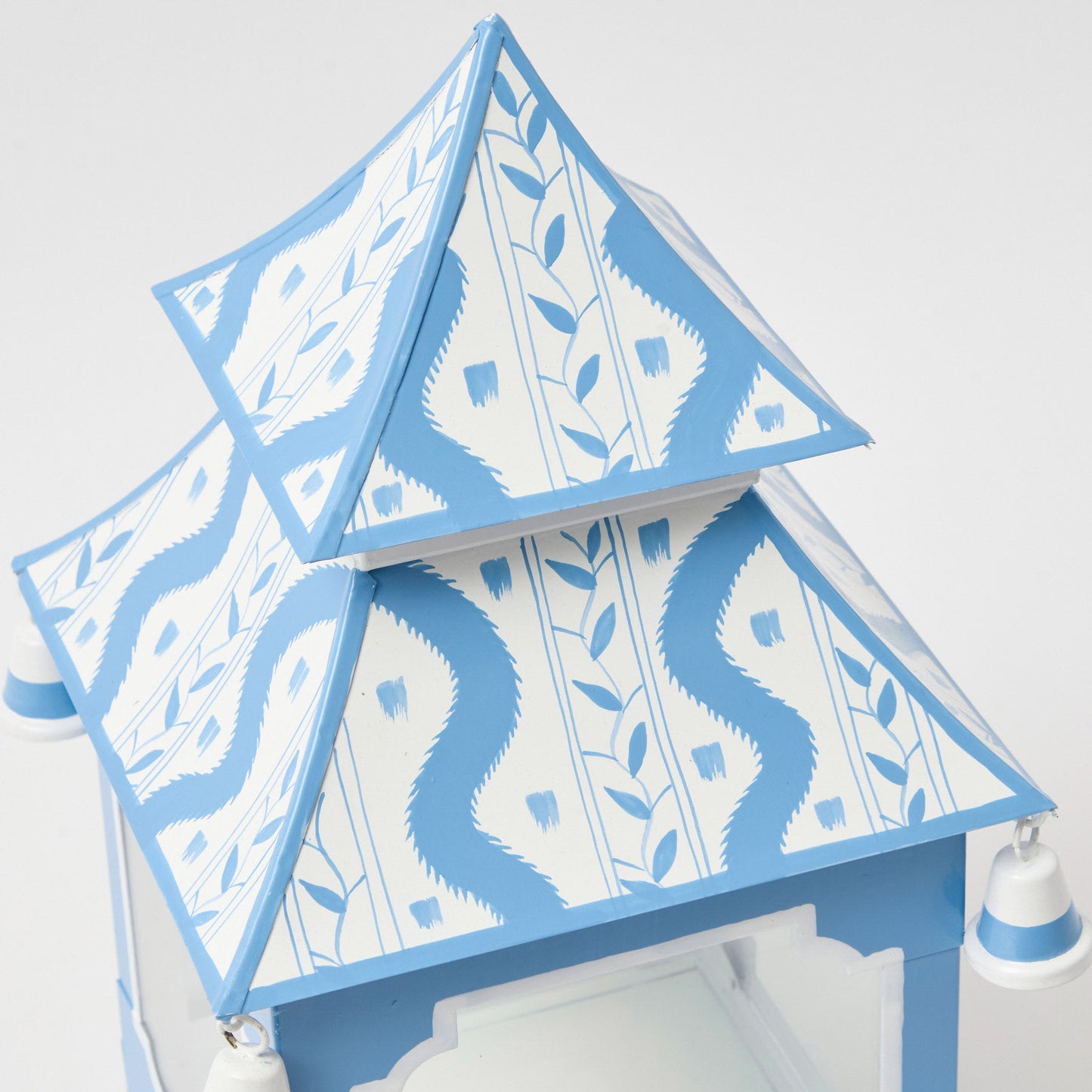 Lanterna Pagoda Ikat Blu