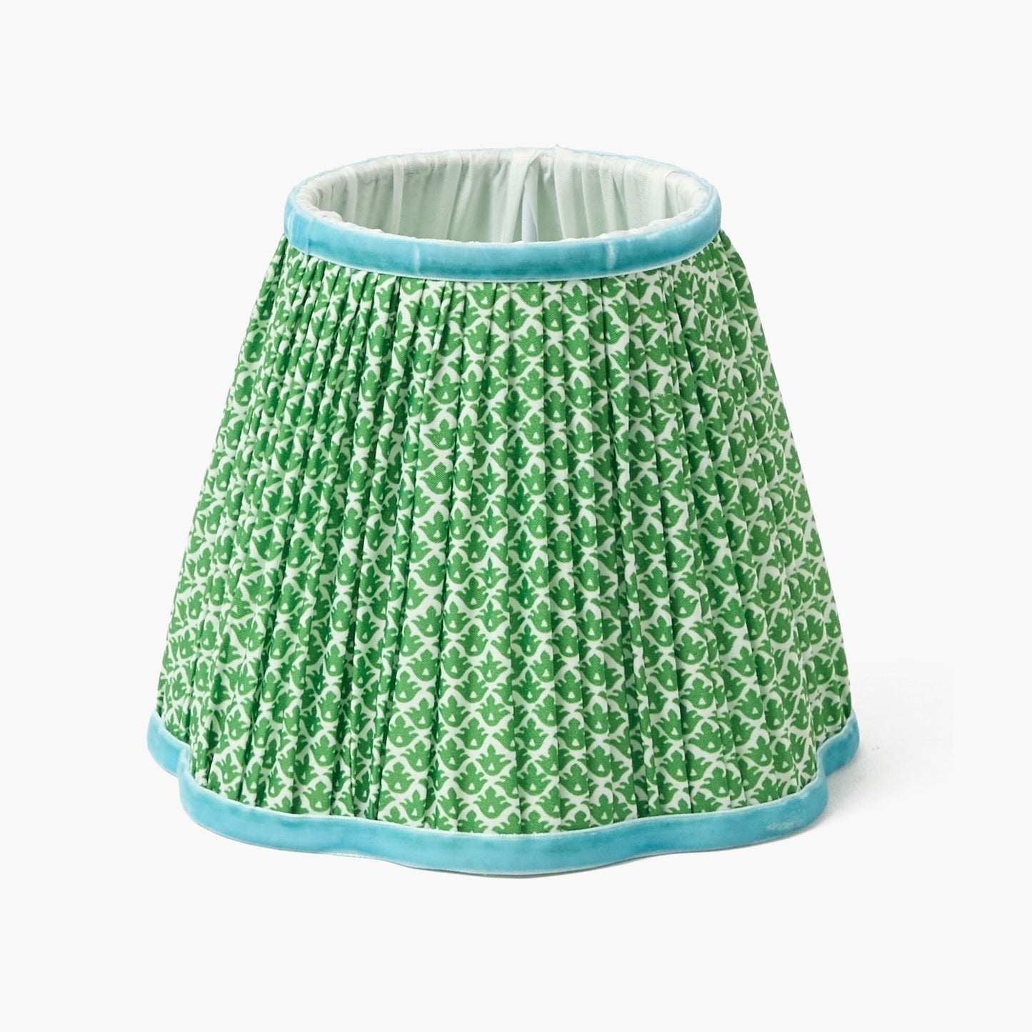 Lampada ricaricabile a forma di palma con paralume in loto verde e blu (18 cm)