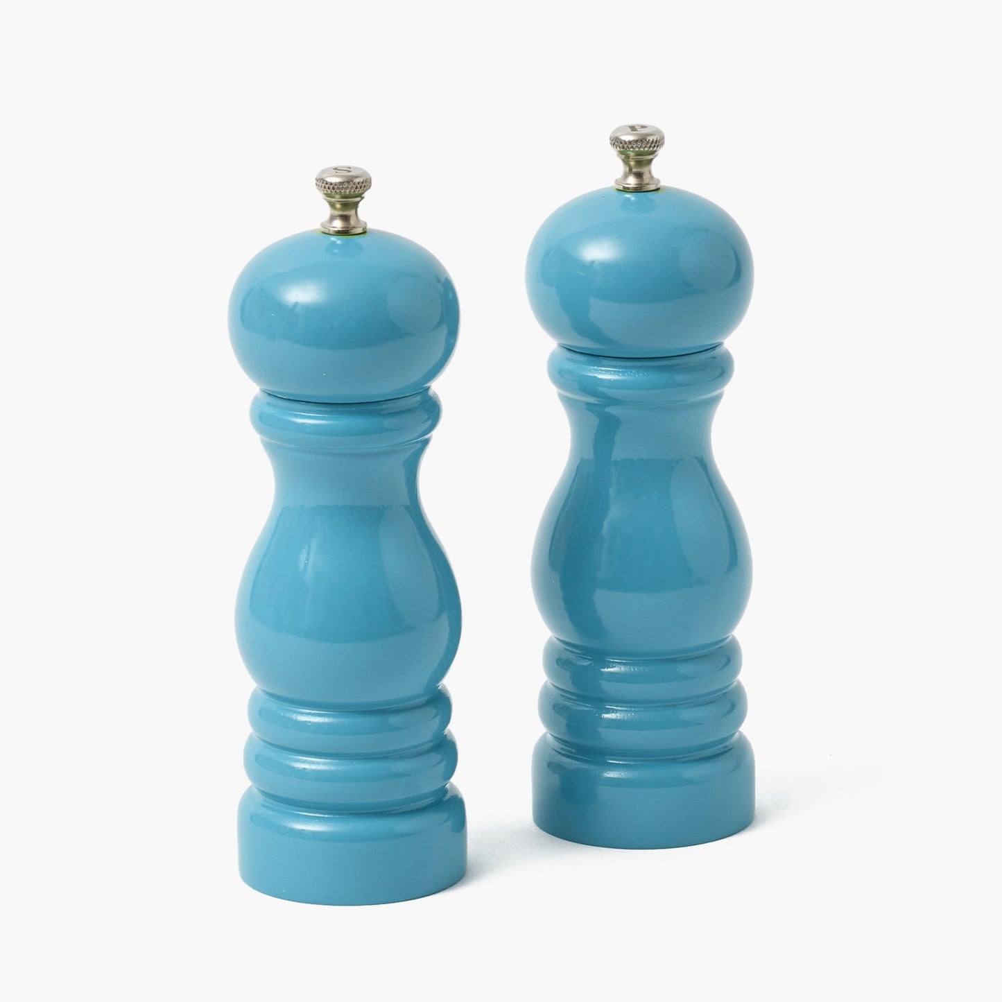 Set sale e pepe laccato blu