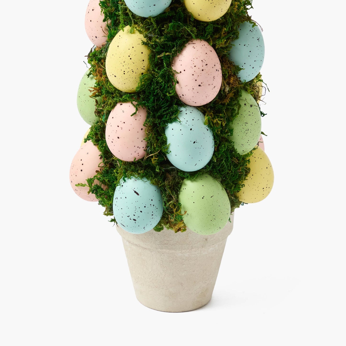Albero di uova di Pasqua in vaso color pastello (coppia)