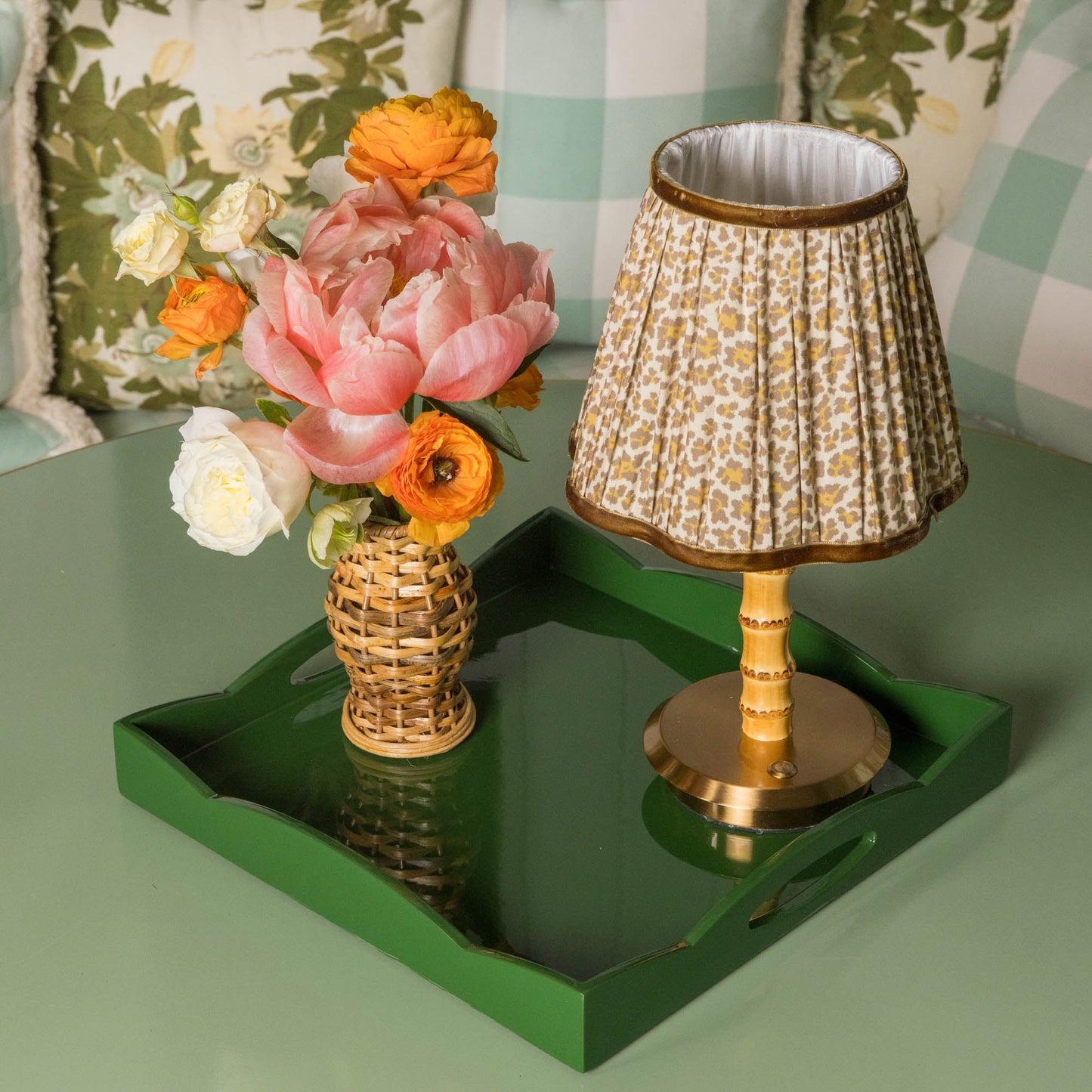 Paralume leopardato naturale (18 cm)