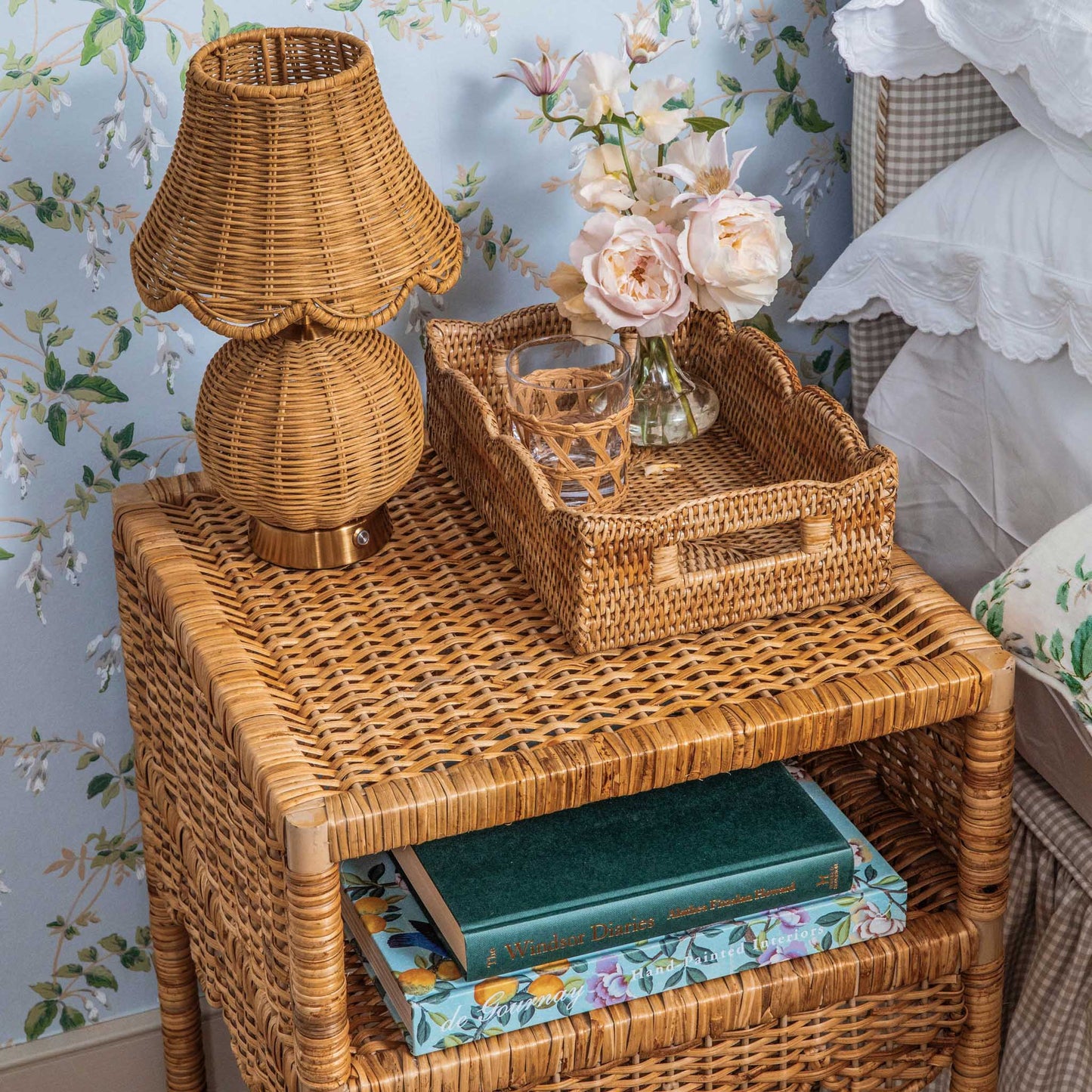 Vassoio piccolo in rattan naturale