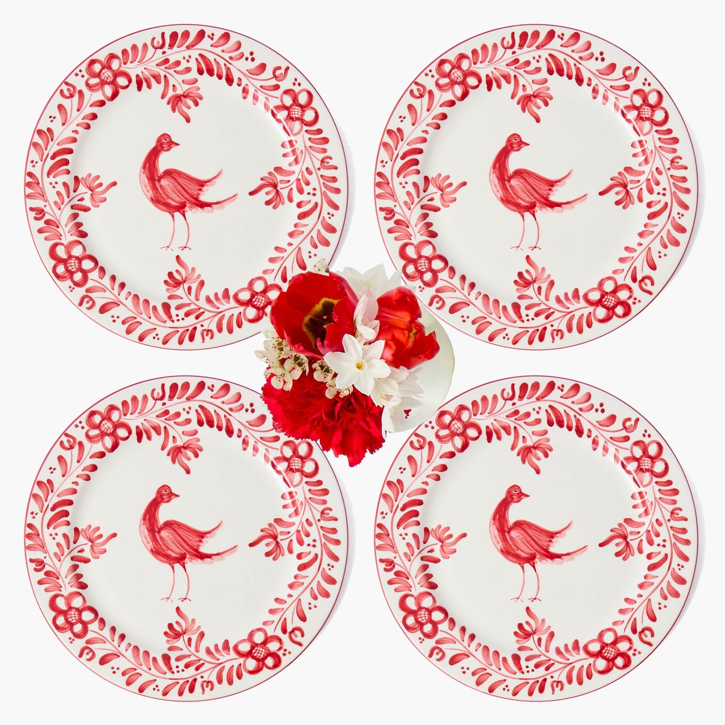 Piatti da portata Martha Red (set da 4)