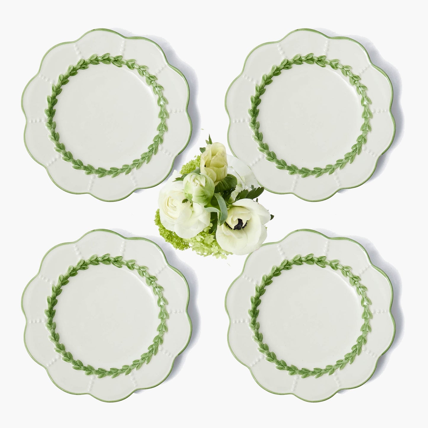 Piatti di benvenuto Green Laurel (set da 4)