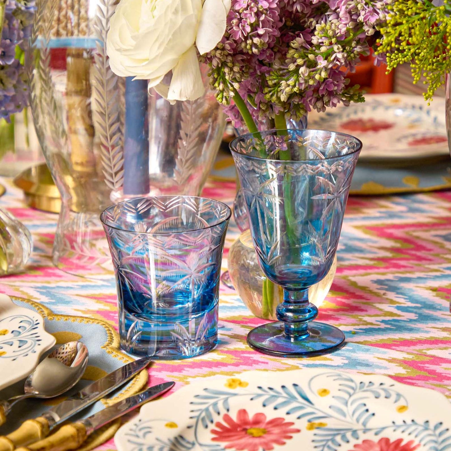 Bicchieri Blue Palm (set da 8)