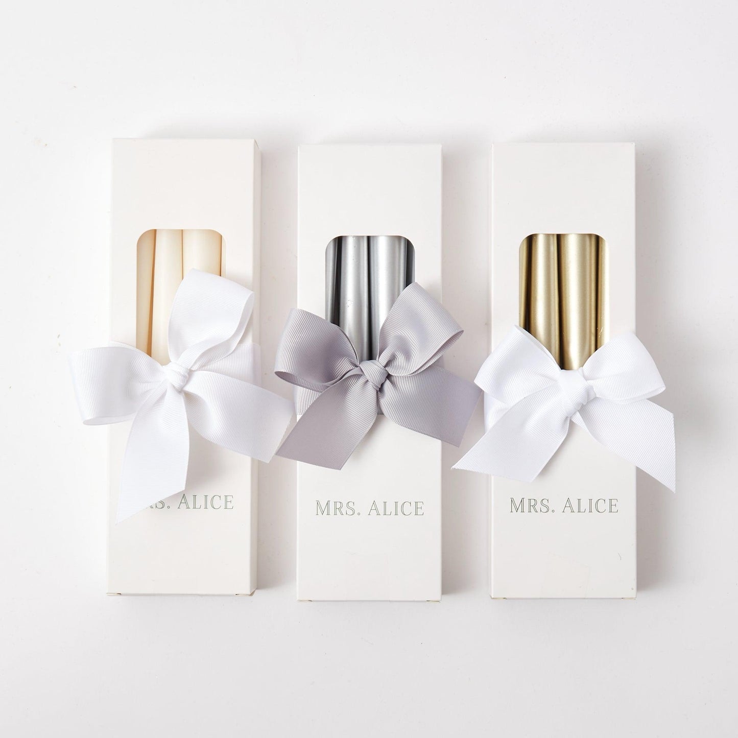 Candele Biancaneve (set da 8)