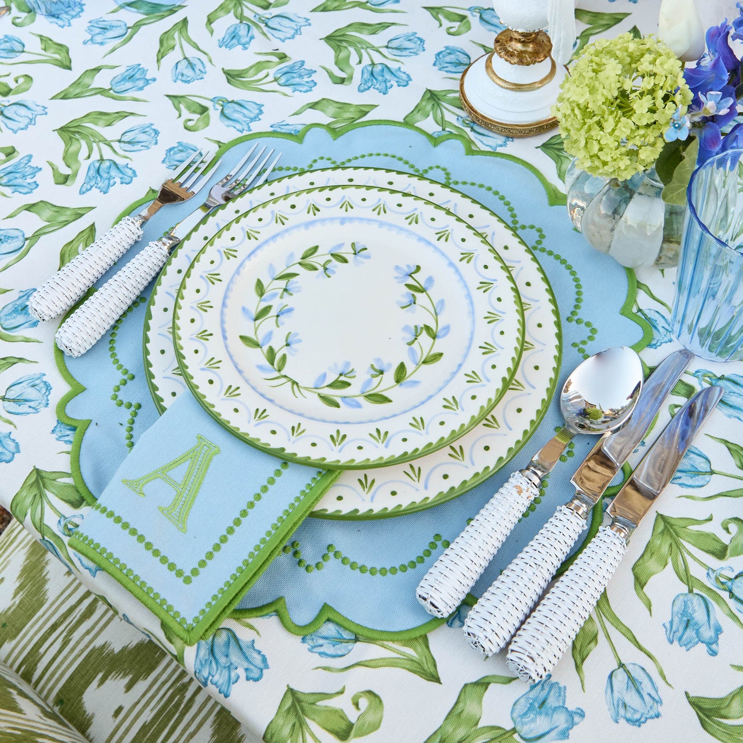 Piatti Josephine Green & Blue (set da 4)