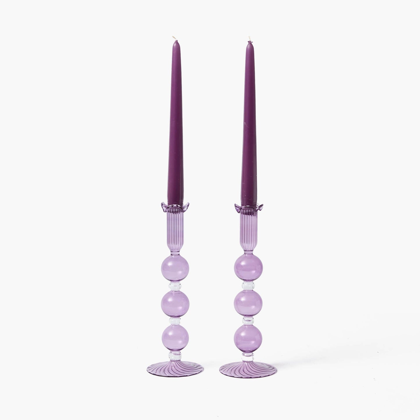 Candele viola (set da 8)